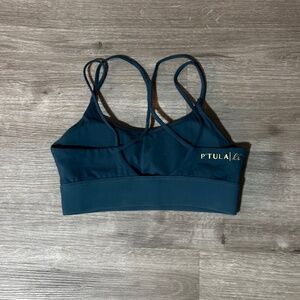 P’tula Racerback Sports Bra - Teal Sapphire